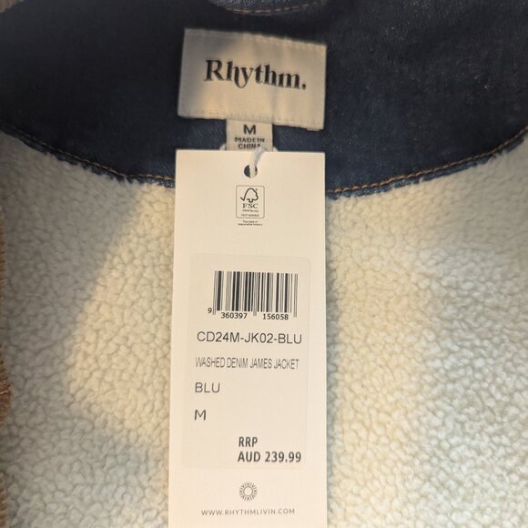 Rhythm Denim jacket with Sherpa lining - Picture 6 of 7